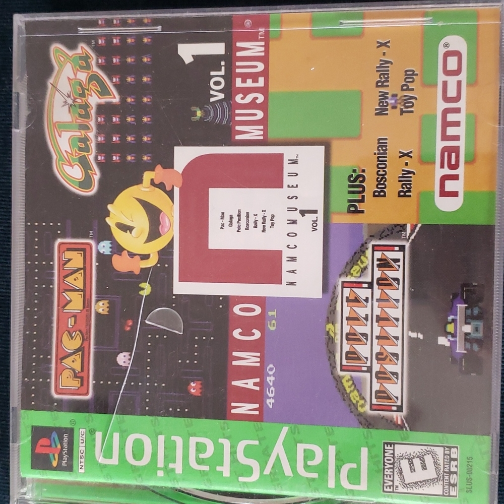 Namco museum playation games. 7 games on one disc including pac man